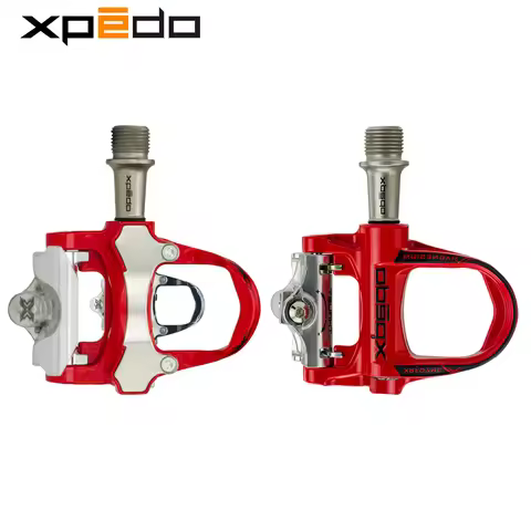 Xpedo XRF07MC Road Bicycle Clipless Pedal with 2 Pairs Self Locking Lock Cleats Magnesium Alloy Peda