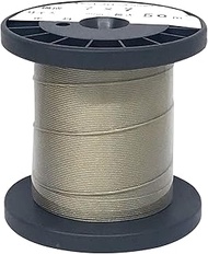 Daidohant 10157315 Stainless Steel Wire Rope (Diameter) 0.01 inches (0.45 mm) x Length 16.9 ft (50 m