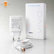[new packing] Travel Charger VIVO X70 44W USB Cable MICRO & TYPE-C Casan Vivo Fast Charging