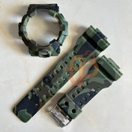 Strap and Bezel Replacement Camoflauge Green for G Shock GA-700/GA-710 / GA700 GA710