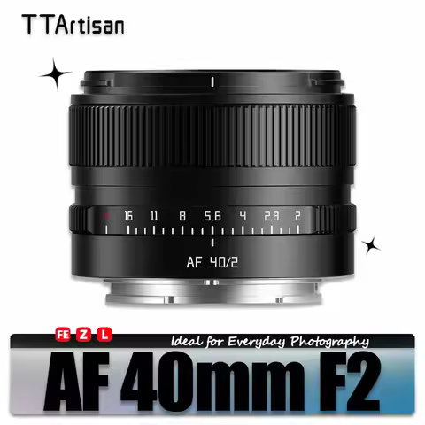 TTArtisan AF 40mm F2 Large Aperture Full Frame Camera Lens for Humanities Photography with Sony E Ni