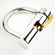 XZ  5mm Cock Cage Cock Ring Lock Prince Albert Locked Chastity Piercing Titanium D-Ring PA Lock Glan