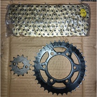 GPX GENTLEMENT - SPROCKET SET 428 WITH CHAIN 428