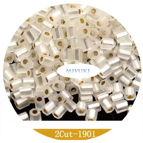 Japan Imported Miyuki Glass Seed Beads 2 Cut11/0 2mm 14 Colors Silverline Series for Jewelry Making