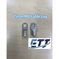 25mm M8 Cable Lug For 25mm Cable