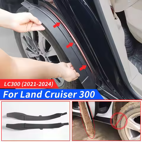 For 2021-2024 Toyota Land Cruiser 300 LC300 Rear Wheel Fender Lining Door Gap Fender Accessories Par
