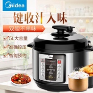 S-T💗Midea Electric Pressure Cooker Multifunctional5Large Capacity Household Intelligent Reservation Rice Cooker Pressure