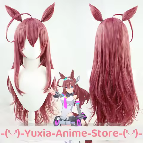Uma Musume Pretty Derby Mihono Bourbon Cosplay Wig Anime Game Roleplay Party Costume Prop Synthetic