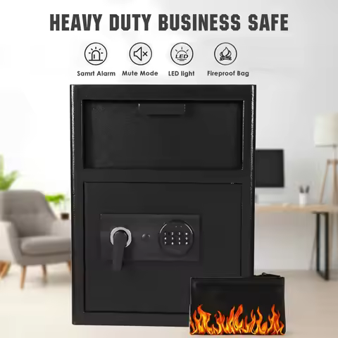 Drop Slot Depository Safe Box with Digital Combination Digital Depository Safe Anti-Theft Safe Box f