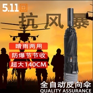 511Umbrella Extra Large Fully Automatic Reverse Umbrella140cm Rain or Shine Dual-use Sunshade UV Pro