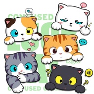 Rich Cat Car Cute Cat Car Sticker Window Sticker Decoration Motorcycle Sticker Waterproof
