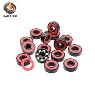 8Pcs 8X22x7 Ceramic Bearing Abec-11 608 Ceramic Bearing 608Rs Bearing For Skateboard