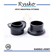 Ryuko Saddle Joint PVC (Clamp Saddle PVC) 160 x 25 mm JIS Industrial