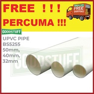 UPVC PIPE BS5255 50mm, 40mm, 32mm