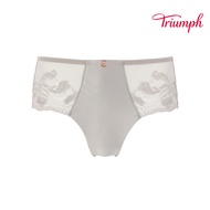 Triumph-FLORALE Rose Lily Series Mid-Waist Boxer Pants M-EEL Soft Gray | 87R2488 QK