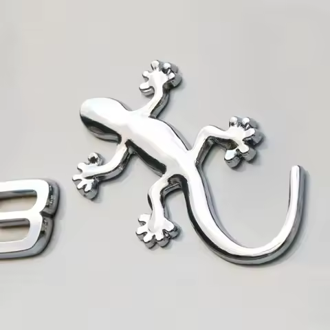 Car Sticker 3D Plastic Gecko Lizard Decal Waterproof Car Truck Sticker Lizard Gecko Decal Badge Embl