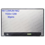 13.3"inch Laptop Lcd Sceen NV133WUM-N62 LP133WU1-SPF1 N133JCG-GT1 B133UAN01.5 1920×1200 edp 30pins