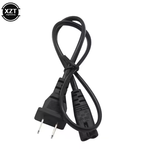 EU Power Cable 2pin IEC320 C7 US Power Extension Cord For Dell Laptop Charger Canon Printer Radio Sp