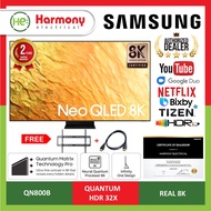 SAMSUNG QA65QN800BKXXM 65" QN800B NEO QLED 8K Smart TV (2022) + Free HDMI + Bracket