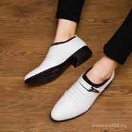 High-Quality Men Business Formal Leather Shoes PU Office Covered Slip-Ons 2VTL