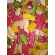 1 BALL (5KG) KRUPUK SEMPRONG/USUS/PIPA WARNA WARNI