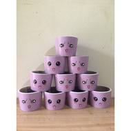 ☄₪CUTE CEMENT POTS/ PLANTERS