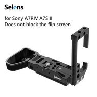 Selens L-Bracket แผ่นปลดเร็วสำหรับ Sony A7RIV A7SIII Arca-Swiss Plate DSLR ตัวยึดกล้อง