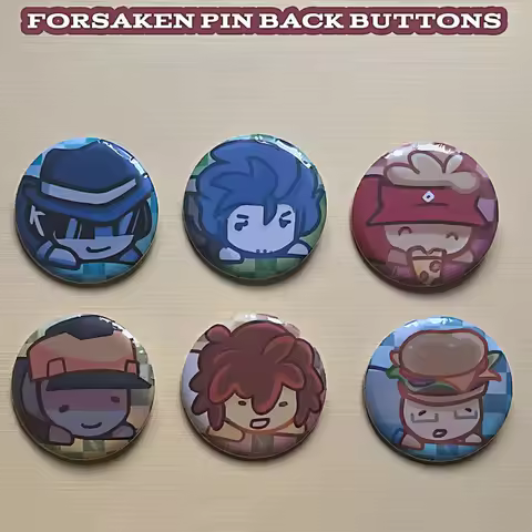 FORSAKEN Roblox Pin-Back buttons - Guest 1337 Elliot Chance 007n7 Shedletsky Builderman，Kawaii carto