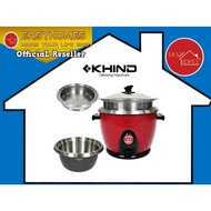 Khind 2.8L RC128M Anshin Stainless Steel Inner Pot Rice Cooker