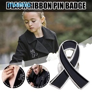 MXMIO Black Ribbon Pin, Melanoma Cancer Skin Cancer Funeral Ribbon Badge Brooch, Sweet Breast Cancer