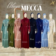 Abaya Mecca With Lace Shawl Jubah Abaya Dress Jubah Moden Baju Abaya Muslimah Jubah Abaya Exclusive Muslim Dress Nikah