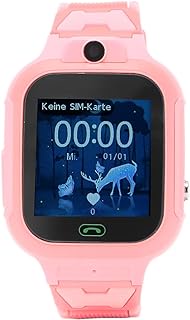 Kids Smart Watch Phone, 4G GPS Kids Smartwatch Phone, Smartwatch for Kid, Cell Phone Watch IP67 Touch Screen Wrist Watch 2 Way Voice Video Call SOS Alarm HD Camera for Kids (Pink)