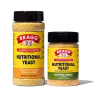 Bragg Nutritional Yeast Seasoning + Bragg Nutritional Yeast Roasted Garlic Seasoning