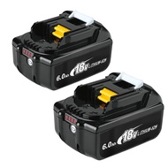 18V BL1860B BL1860 6.0Ah Lithium Battery Replacement, Compatible with 18V Lithium Battery BL1860B BL