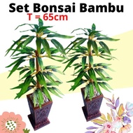 Hot Set Pohon Bambu Artificial/Bambu Hias/Bambu Plastik/Bambu