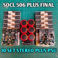 KIT POWER AMPLIFIER SOCL 506 PLUS FINAL (PL)  SIAP PAKAI STEREO KOMPLIT DENGAN PSU TINGGAL TRAVO