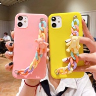 Huawei Y7 Pro 2019 Y7pro Y9 Prime Y6 2018 Y6pro Y5 2019 Honor 9i 8 lite 8lite 8s 7a 7c 9x Fashion Personality Color Bear Cub Bracelet Soft Phone Case Chain Wristband Silicone Cover
