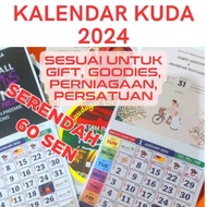 DISKAUN ORDER BANYAK KALENDAR ISLAMIC / KALENDAR KUDA  2024 GOODIES / DOORGIFT / DESIGN SENDIRI - SA