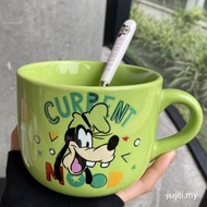Molly Preferred Cartoon Large-Capacity Ceramic Cup Cute Oatmeal Cup Breakfast Cup with Handle Salad 