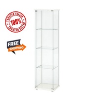 IKEA - DETOULF GLASS DOOR CABINET / RAK KACA / READY STOCK / 4 TIER