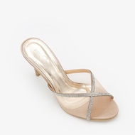 Intan Suri Diamond Heels in Peach