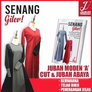 Buku Membuat Pola Jubah Moden 'A' Cut & Jubah Abaya | Buku Senang Giler | Buku Melakar Pola | Labuh