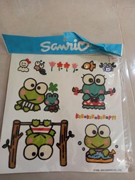 文具類：2003 Keroppi 青蛙玻璃貼紙