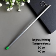 12.12 KS Aluminum Twirling Stick Tambourine Dance Accessories Church Ballet Gymnastics