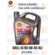 Shell Helix Ultra 5W-40 |10W40| Fully Synthetic Engine Oil 4L | Petrol & Diesel | Original MY| Shell