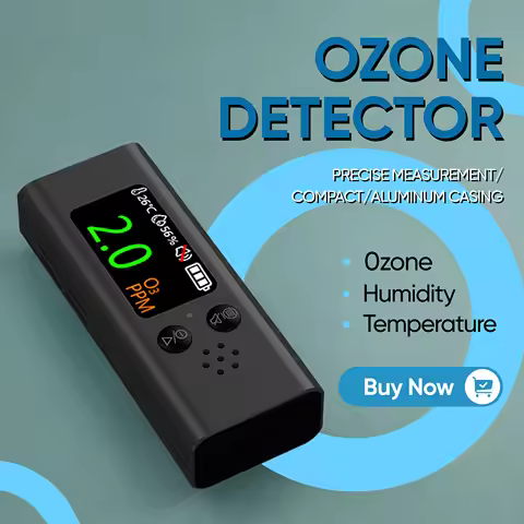 O3 Detector LCD Display 3-in-1 Temperature Humidity Sensor Tester High Sensitivity Precise Measureme