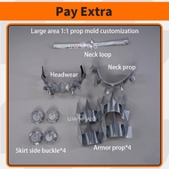 UWOWO คอสเพลย์/Zz Zenless ชุดแม่บ้านคอสเพลย์คอสเพลย์เอลเลนโจมีเครื่องแต่งกายวันฮาโลวีนหางปลาฉลาม