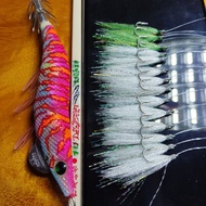 Sabiki Handmade Kotrekan Kail Pancing No 18 Flash Glow Putih Kecil Untuk Ikan Tembang, Ciu ,Selar ,K
