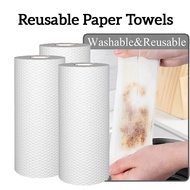 Tisu Dapur Kitchen Tissu Reusable Paper Towels Cloths Dry Washable Tissue Dish Paper Towel Kitchen C