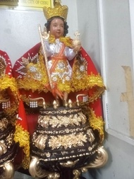 28 inches Sto Niño de Cebu All Fiber Santo Nino actual design Basilica ninyo imahe Senior Santos bal